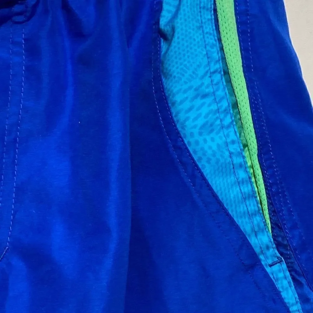 Nike Men's Blue Lined Swim Trunks Size Large‎